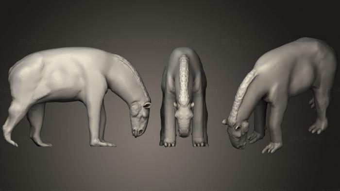 Статуэтки животных (Моропус, STKJ_1184) 3D модель для ЧПУ станка